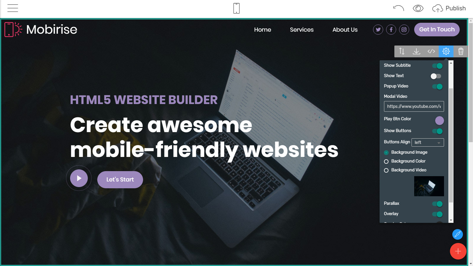 mobile-friendly page templates