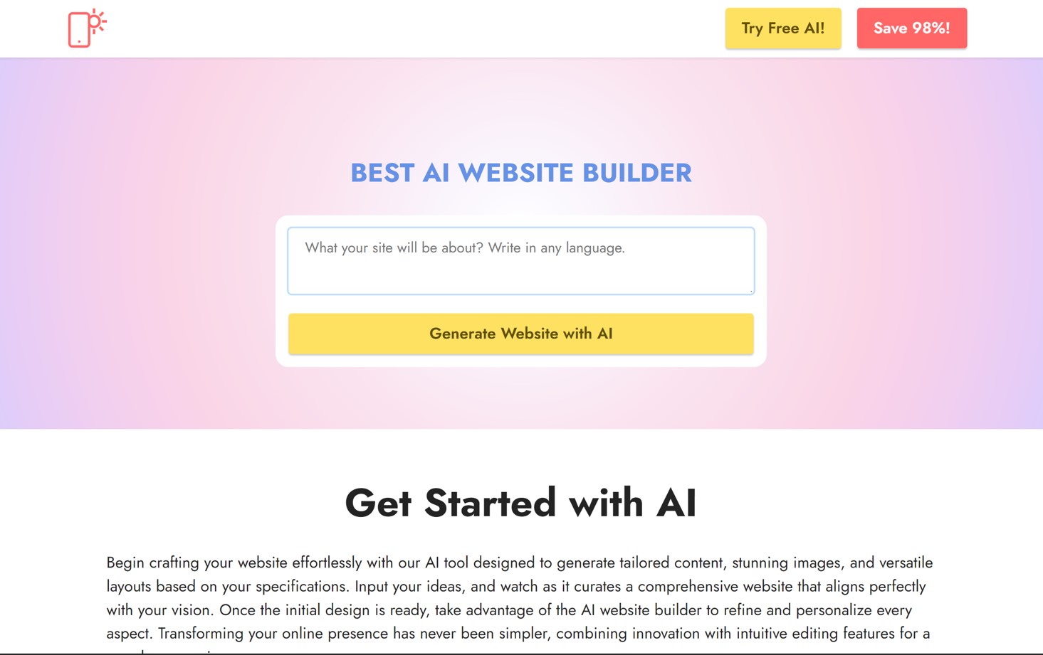 Mobirise AI Website Builder